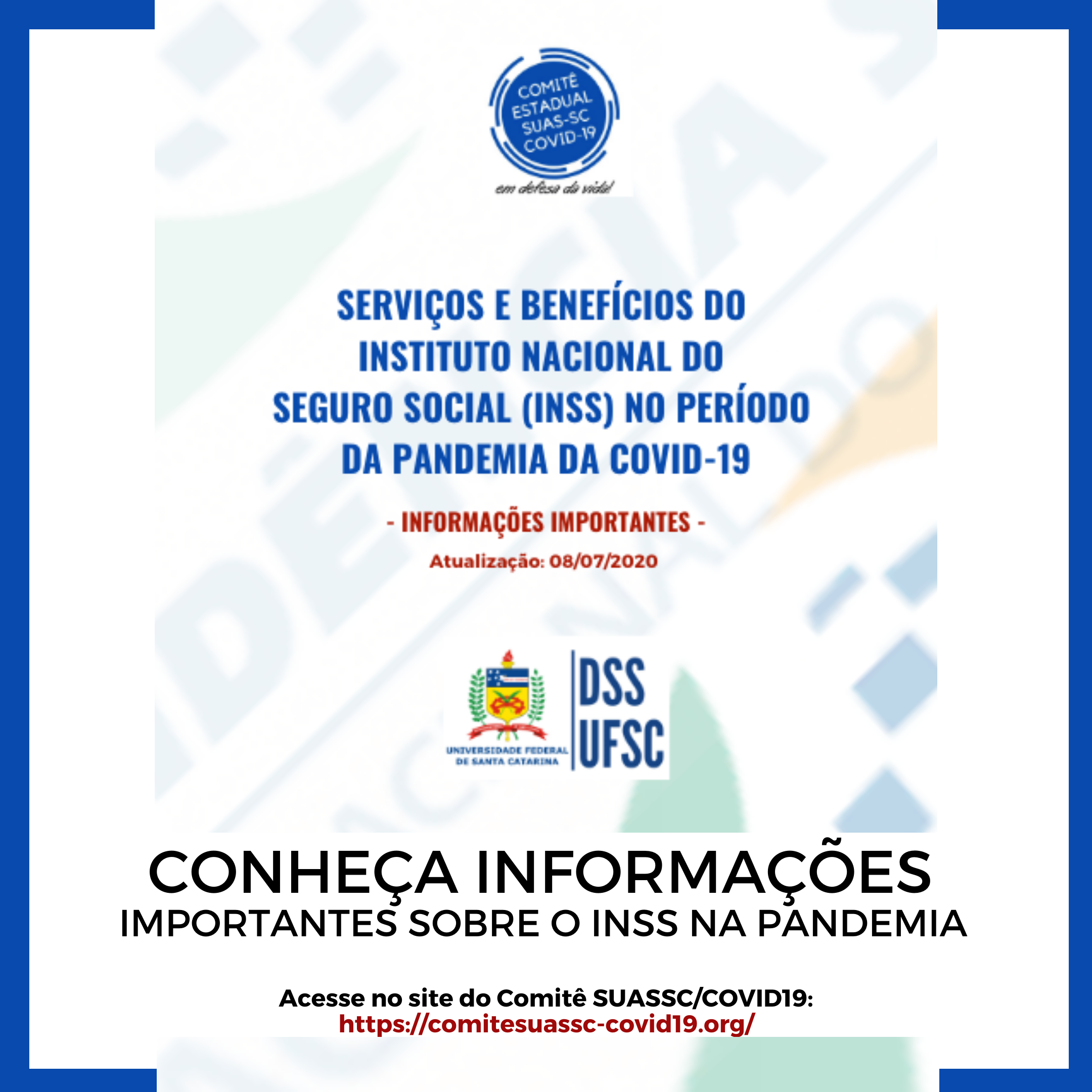 Participe da enquete proposta pelo NEPPI - DSS/UFSC, CRESS/SC e Comitê SUAS/ SC COVID-19 